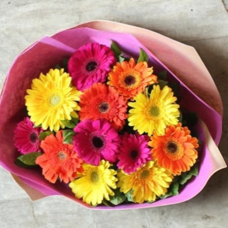 Happy Birthday with Flowers