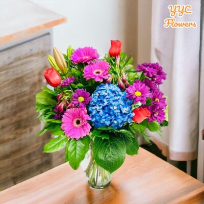 IMG 4509 puple daisy bouquet flowers for cold weather